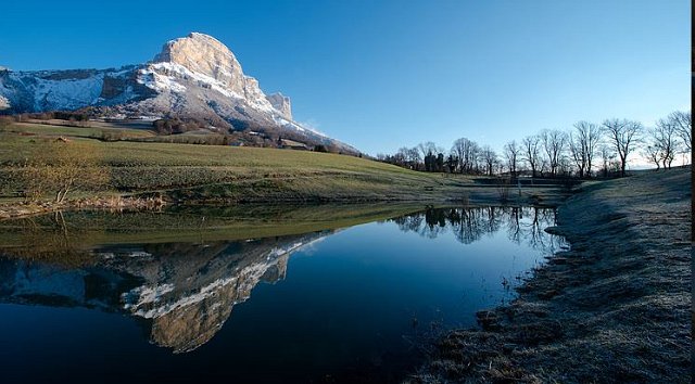 The Dent de Crolles from St pancrasse phot BRUN LAVIT